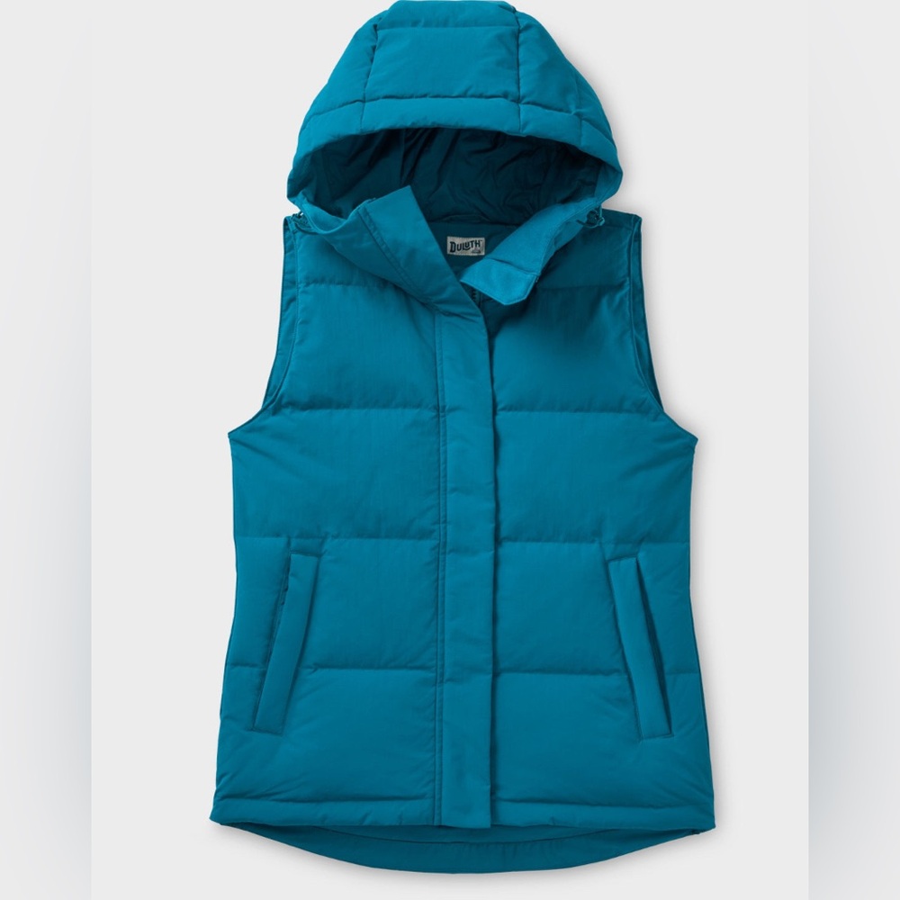 DULUTH Trading Co. down filled women’s teal vest